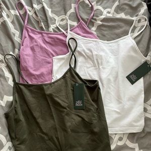 3 piece bundle- crop camis